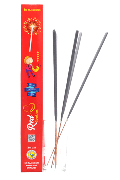 30 Cm Red Sparklers 1 Box - per Box 5 pcs
