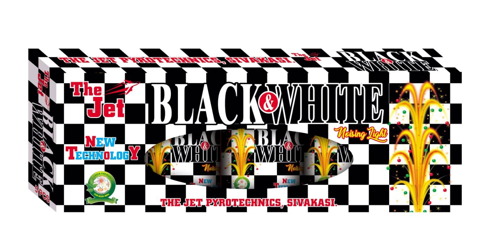 white & Block (5pcs)