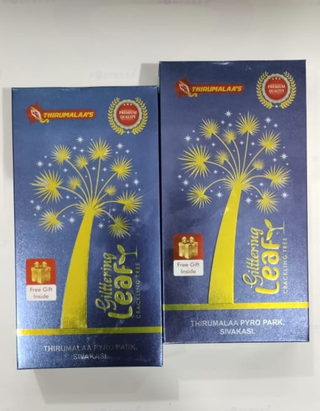 glittering Leaf 3pcs